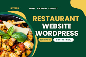 design a professional restaurant website in wordpress