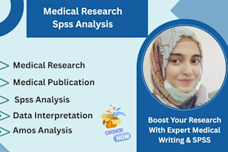 do medical research, medical publications, and spss analysis