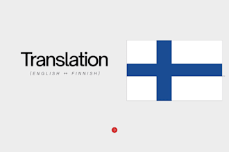 translate your book or story from english to native finnish
