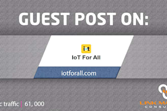 publish an article on  iotforall