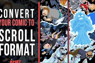 convert your printed comic into webtoon format