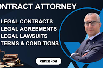 be your lawyer for legal agreements, contract, nda