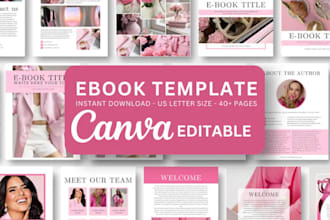 design custom notion template ebook printable journal canva design