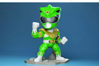 create 3d chibi models,baby style and playful 3d figures,cute avatars stl,print