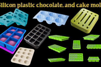 design custom plastic, chocolate, cake, and soap molds for 3d printing