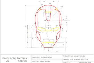 draft mechanical drawings and technical details in 2d autocad