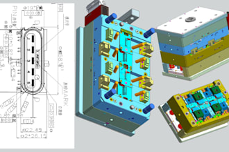create custom injection mold designs for plastic parts with dfm review