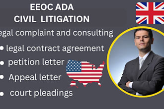 do eeoc ada complaint write legal motions appeals investigation USA