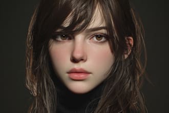 create realistic ai character and art with custom face