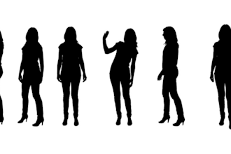 design a vector silhouette, vector illustrations, and stencil silhouette logo