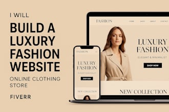 set up a fashion, clothing website, online fashion store, and boutique website