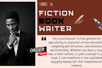 be your ghost book writer, KDP book writer, ebook and non fiction ghostwriter