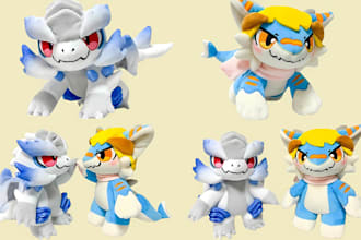 make custom plush toys, stuffed animals, and handcrafted amigurumi toys or dolls