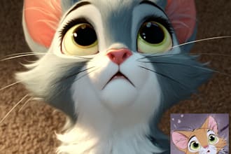 design a custom disney pet portrait