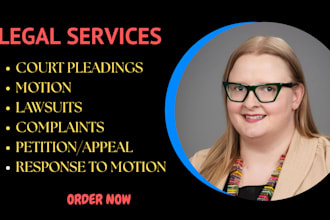 draft court pleadings such as complaints and motions