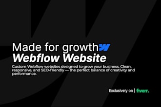 webflow design and development