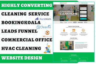 generate cleaning leads office house cleaning hvac bookingkoala launch27 website