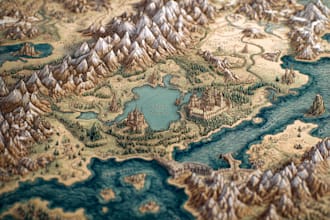 do a professional fantasy map for you