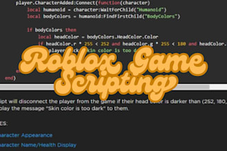 be the scripter for your roblox game