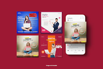 design modern and eye catching social media posts for your business