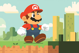 draw you in super mario style