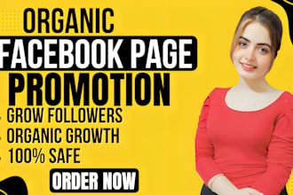 do organic facebook page promotion