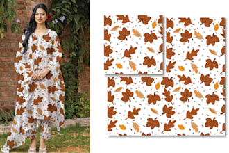 create beautiful seamless pattern in watercolor