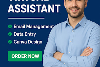 be your professional VA for data entry and canva design