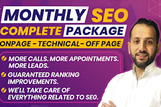 offer monthly SEO service for local website gbp  top first page google ranking
