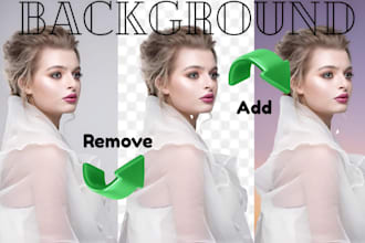 remove or add background to any photos and products