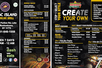 make your resturant and amazon store business posters