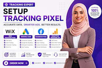 setup wix tracking pixel, google ads, facebook pixel, analytics tracking API