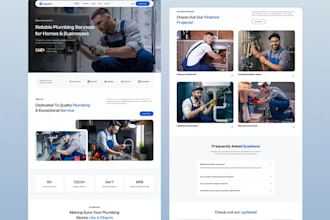 develop handyman website, cleaning website, flooring website, roofing website