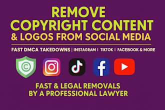 remove infringing, defaming, harassing, negative, leaked dmca posts