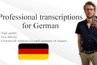 do professional german transcription from audio and video