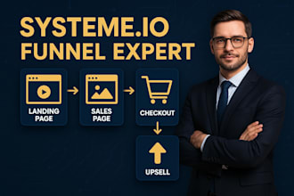 build your systeme io landing grow ,sales funnel in system io, system io funnel