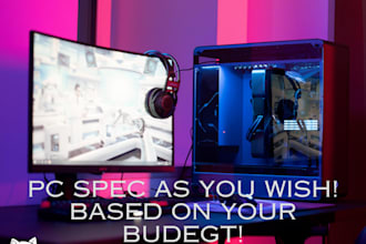 recommend pc setup based on your needs