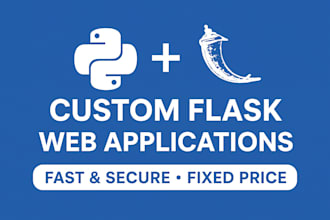 develop custom flask web applications with python