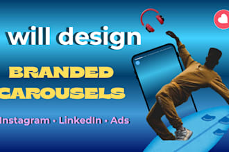 design carousel for facebook, instagram ads, store page