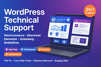 provide wordpress technical support