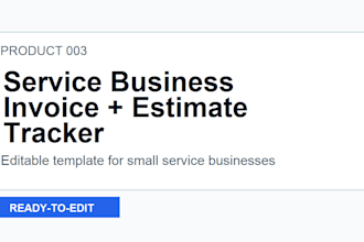 format invoice estimate and client tracker spreadsheets for your business