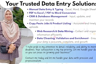 do data entry transcription translation and analysis
