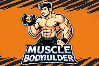 do make bodybuilding logo design for you with express delivery