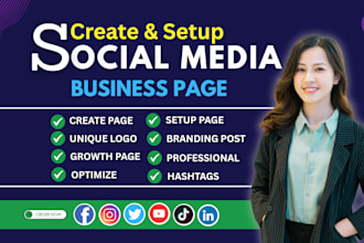 create and setup facebook, instagram business page