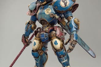 draw custom robot, mecha, character