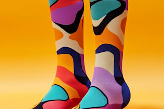 make a custom and pattern socks design