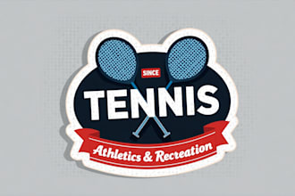 design outstanding tennis sport logo for you with unlimited revision