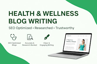 write SEO health and wellness articles that inspire readers