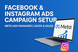 facebook and instagram ads campaign setup for leads sales