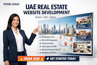 build dubai uae qartar real estate property portal website mls idx wordpress